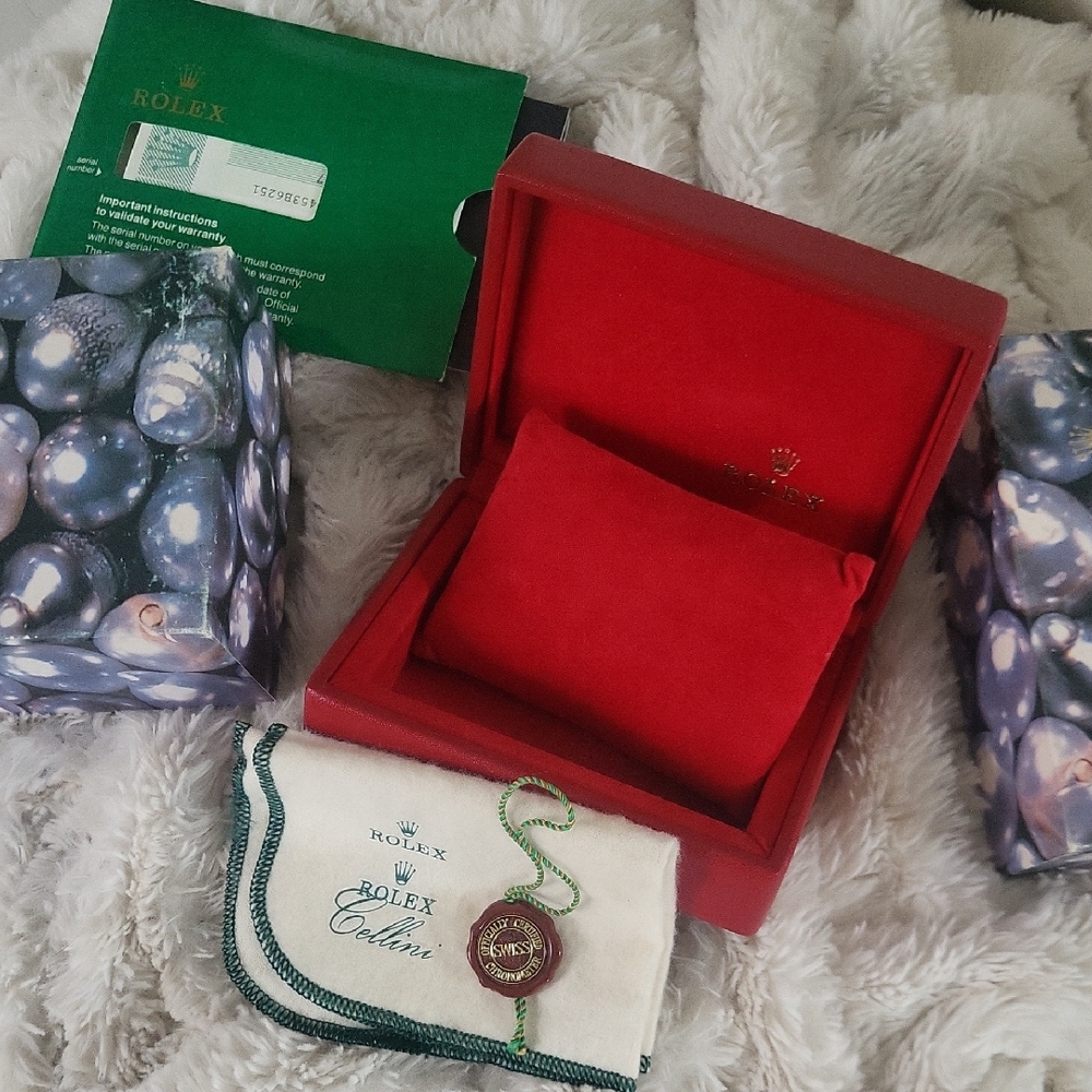 Rolex Red and Green Watch Box Set